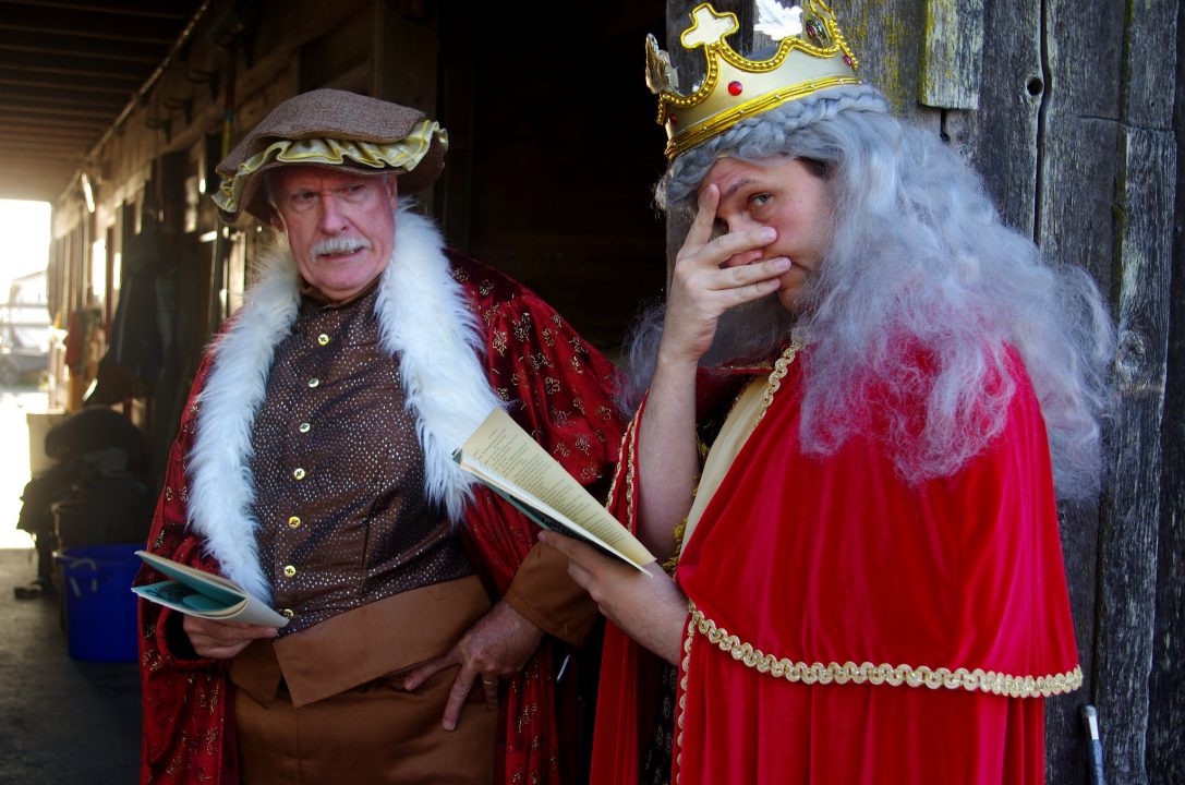 king lear exasperated with his script with am-dram looking on